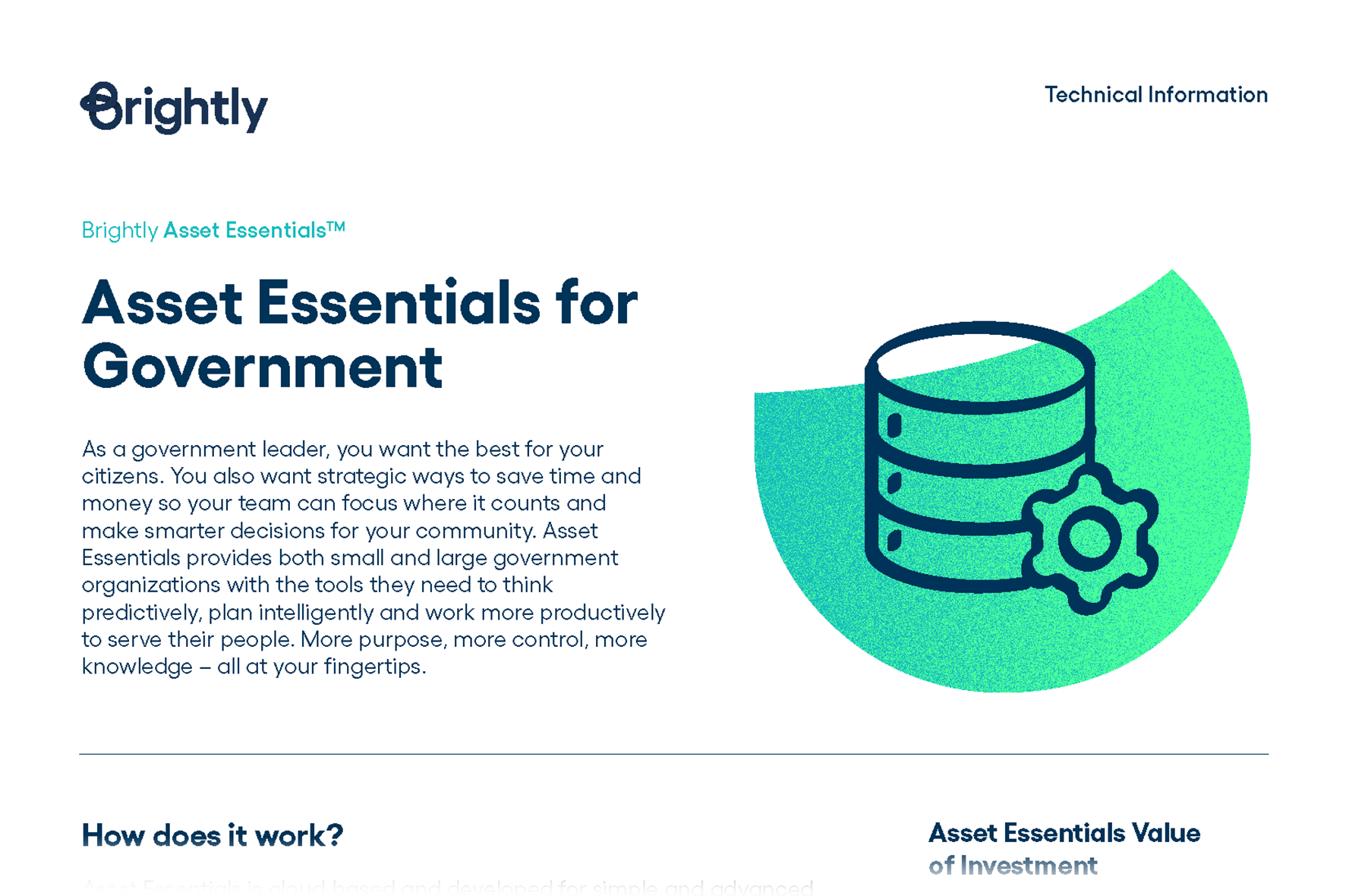 Asset Essentials™ for Government Technical Information Brightly